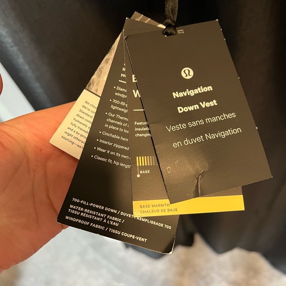 NWT Lululemon- Navigation down vest. Size S in black. Sold out online. - Picture 2 of 6